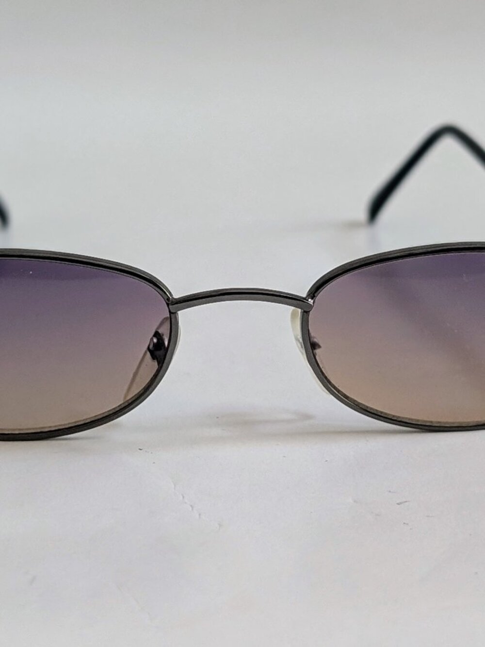 NWT Vintage 90's Rectangle Metal Combo Sport Sunglasses (S. Gunmetal)